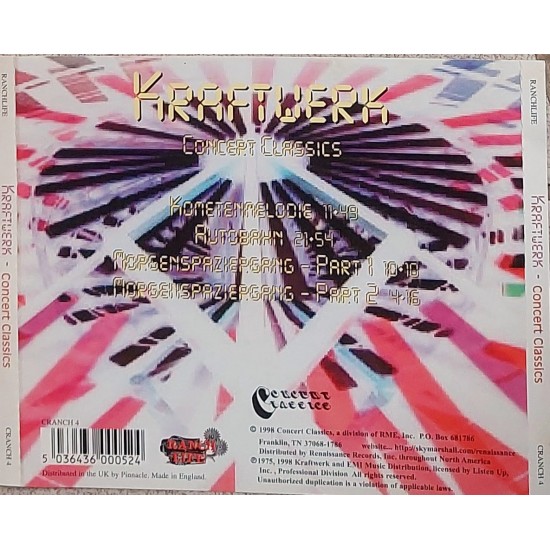 Cd Kraftwerk, Concert Classics [1998] 